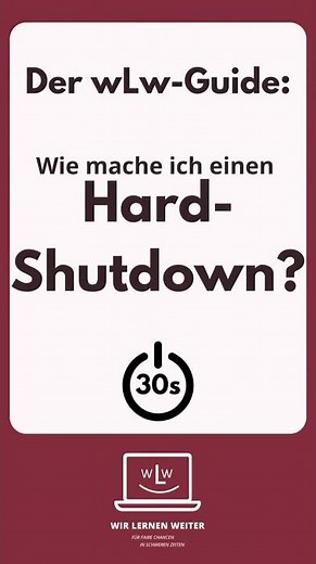Tipps & Tricks: Wie mache ich einen Hard Shutdown?