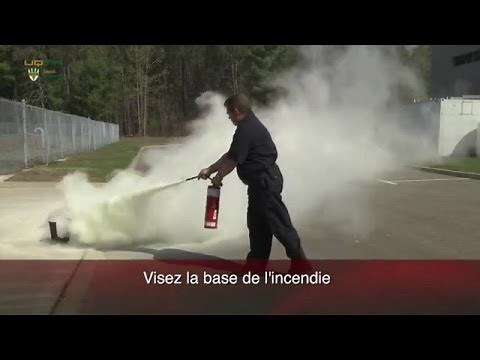 Utilisation d'un extincteur d'incendie