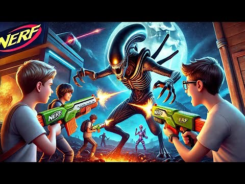 Nerf Battle Aliens vs Fortnite Blasters