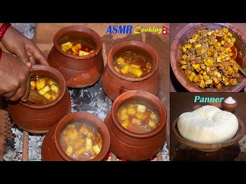 Village Paneer Recipe | नयाँ चुल्लोमा पनिरको परिकार बनाएर खाँदै | Paneer recipe by Kanchhikitchen