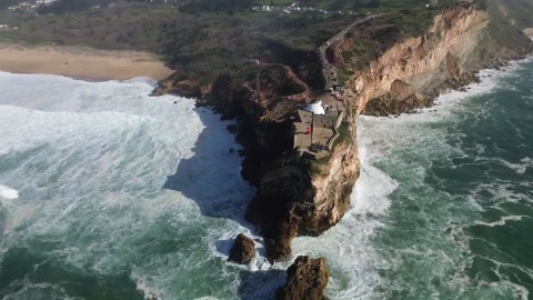 Nazaré's Majestic Waves: A Drone's Sky-High Journey