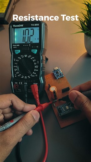 Transistor hFE | Voltage | Resistance | Diode Tests in Multimeter #shorts #multimeter #electronics