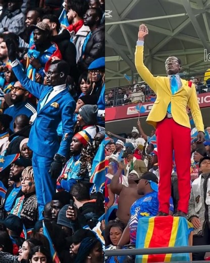 A Congolese football fan has gone viral after holding a striking “Lumumba” pose for at least 115 minutes during an AFCON 2025 group-stage match between DRC and Senegal. | The African Dream
