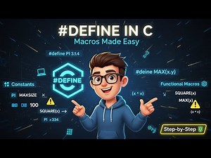 C Programming Macros Tutorial — Using #define for Functions & Constants
