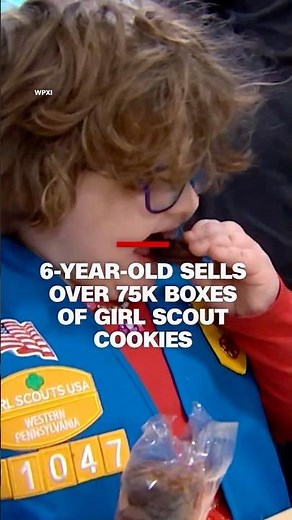 6-year-old sells over 75K boxes of Girl Scout cookies