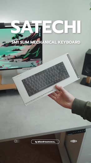 Designed to function with both Mac and Windows, our SM1 Slim Mechanical Keyboard offers low-profile brown switches, four-device connectivity, and 14 different backlight patterns ⌨️🔥 #mechanicalkeyboard #mechkeys #bluetoothkeyboard #backlitkeyboard #techtok #foryoupage