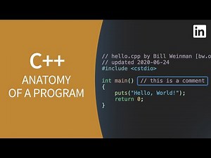 C++ Tutorial - HELLO WORLD: The anatomy of a program