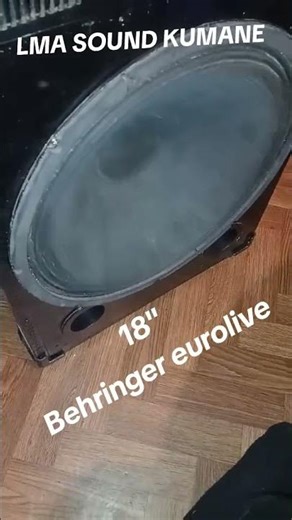 #bass #subwoofer #18"speaker #behringer