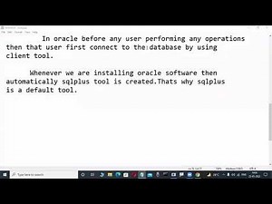 ORACLE 19c tutorials by Mr. Murali Sir