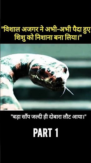 "Giant Python Horror Movie Explained in Hindi | Deadly Snake Attack Story" #shorts