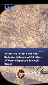 In a display of bravery and skill, the Indian Air Force (IAF) has taken on the formidable task of battling raging forest fires near the Madukkarai range in Coimbatore. The IAF has dispensed 6000 litres of water in their valiant efforts to combat the flames. The IAF is constantly taking measures to quell the dangerous flames and prevent further destruction to the region's precious wildlife and vegetation. #IAF #forestfire #tamilnadu | The Logical Indian