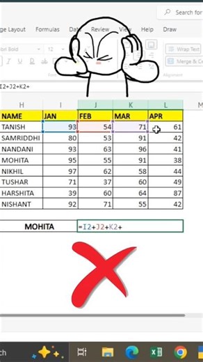SUM + VLOOKUP Excel Trick 🔥 Multiple Columns Ka Total Kaise Nikale ! #excel #exceltips #exceltricks