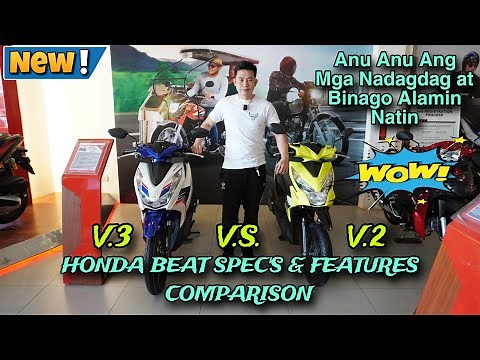 2024 HONDA BEAT V.3 & V.2 COMPARISON Anu Ang Mga Binago at idinagdag na Specs and Features Alamin