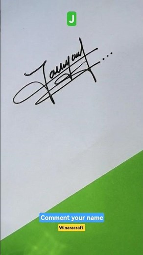 Elegant Letter J Signature Design | Stylish Signature Art Tutorial