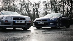 Vidéo : Nissan GT-R R34 VS GT-R R35