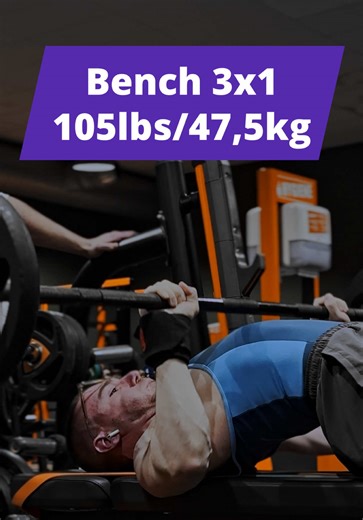 Bench Press Training at 105 lbs: Building Strength