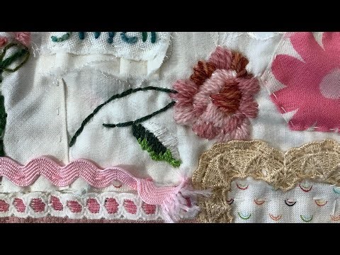 Slow Stitch Project / “Thread Painting” Prompt / #roxysjournalofstitchery