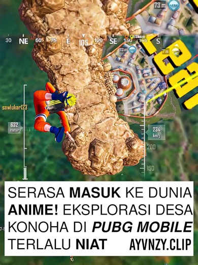 Set naruto di PUBGM kali ini seru banget desa Konoha nya detail banget ini #PUBGMJalanNinjaku #PUBGM450 #PUBGMxNARUTO