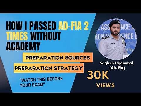 Complete study plan and tricks for FPSC exams | AD-FIA Complete Preparation Sources + Strategy