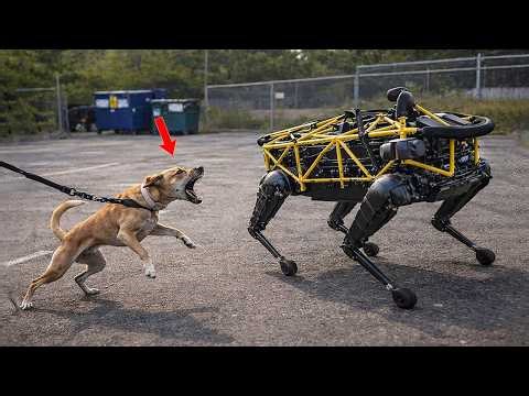 This Dog Attacked a Robot Dog...and Immediately Regretted It!!