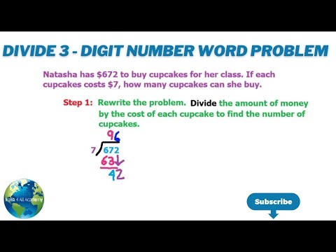 Divide 3 Digit Number Word Problem