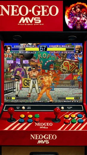 KOF 97: 쿄 쿠사나기 콤보 60% 데미지 #shortsfeed #kof97 #kof #arcade #shortsvideo