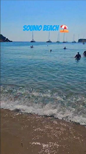 🌊 Sounio Beach Greece | Hidden Paradise by the Temple of Poseidon 🏛️ #GreeceTravel #HiddenParadise