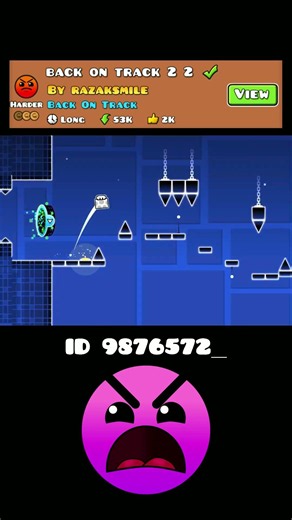 Geometry Dash Back On Track 2.2 #geometrydash #gd #shorts