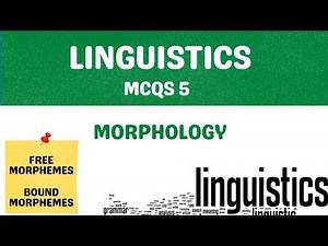Morphology MCQS - || Linguistics MCQS -Morphology Quiz - Linguistics Quiz - ESOL - LSA exams