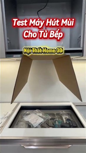 Range hood test for kitchen cabinets, home interior design 3D #kitchencabinets #beautifulhome