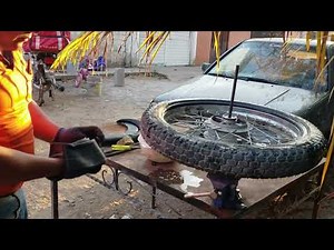 desmontadora de llantas de moto