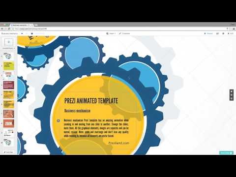 How to change animated Prezi template slide background with Prezi