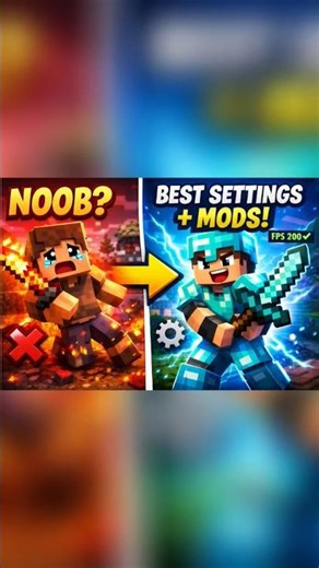MCPE Best Settings and Mods for PvP 🤯