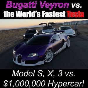 Closed Airport. $1,000,000 Bugatti against every Tesla: Model 3 Performance, Model X p100d and the 2021 Model S Performance. | TheStradman