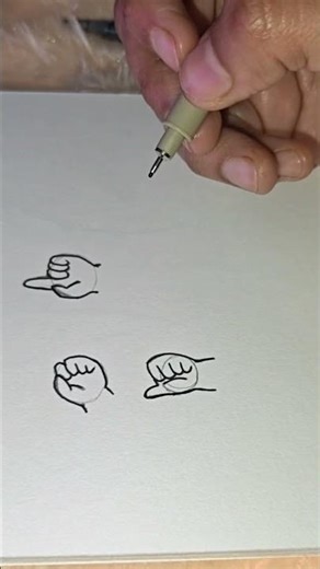 Tiny Kawaii Hands Drawing | Super Cute! #artshorts