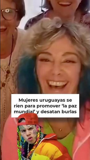 Uruguayan women laugh to promote 'world peace' and spark criticism ☮️🌎🇺🇾 #viral #shorts
