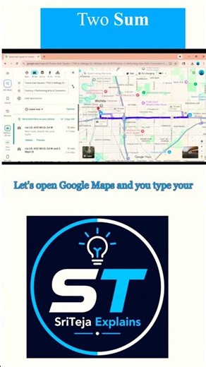 How Google Maps Uses Two Sum #1 🗺️ #shorts #coding #algorithms