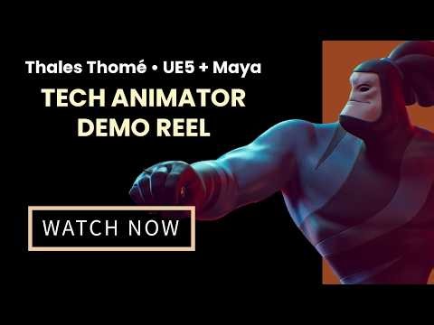 Technical Animator Reel 2026 – Unreal Engine 5 & Maya Rigging | Thales Thomé