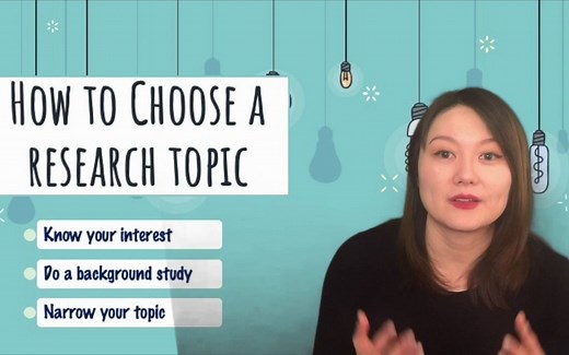 How to choose a research topic