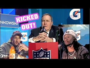PFT Commenter Gets KICKED OUT From NFL Media Day After Interviewing Belichick, Gronk, Gurley & More!