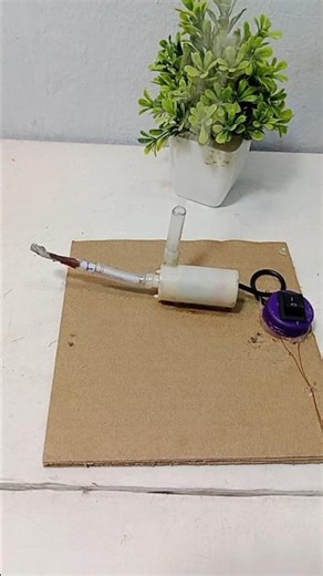 Mini Smoke Machine with Dcmotor//DC Motor Project//#trending #ytshorts#shortvideo#diy#experiment