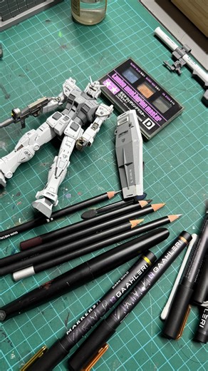 KK on Instagram: "Carry on with weathering on straight build gunpla using AK interactive weathering pencils and color markers #gundam #gunpla #akinteractiveweatheringpencils #rx782 #tamiyaweatheringmaster"