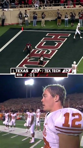 The 2008 meeting between Texas and Texas Tech ended in THRILLING fashion 🤯