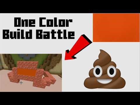 Build Battle but I can only use 1 color