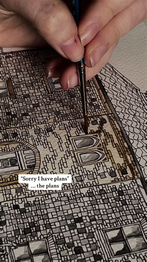 I could paint bricks for hours 🧱💕 #commissions #illustrationartists #watercolourpainting #architecture #buildings