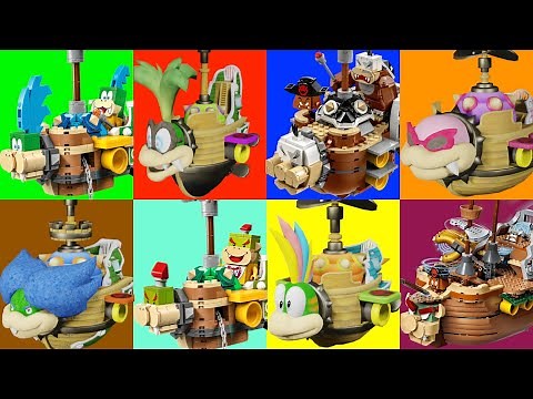 We made LEGO Koopaling Airships and Castles in New Super Mario Bros U Deluxe With LEGO