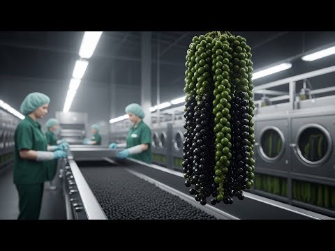 Inside a Modern Pepper Factory: From Green Vine to Premium Black Peppercorns (Full Process)