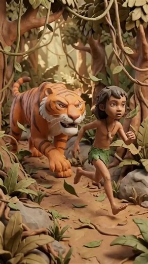 Mowgli Bhaag Sher Khan A Gaya 😱 | Clay Art
