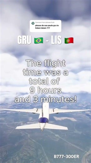 Flying from São Paulo to Lisbon in a 777! #aviation #fsx #msfs #microsoftflightsimulator
