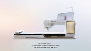 Step into the spotlight with the Designer Epic™ 3 sewing and embroidery machine. Pre-order yours now to choose one of the limited edition colors: Coastal Mist or Twilight Plum. Learn more: https://ow.ly/A2Ip50PIW1K | Husqvarna Viking North America